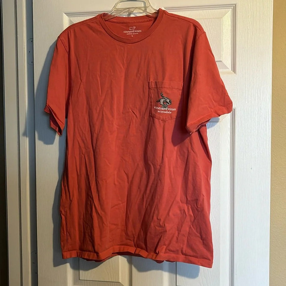 Vineyard Vines Scottsdale men’s coral short sleeve pocket t-shirt size large - Picture 1 of 9
